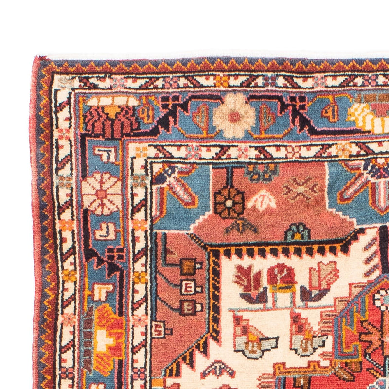 Tapis persan - Nomadic - 180 x 123 cm - rouge clair
