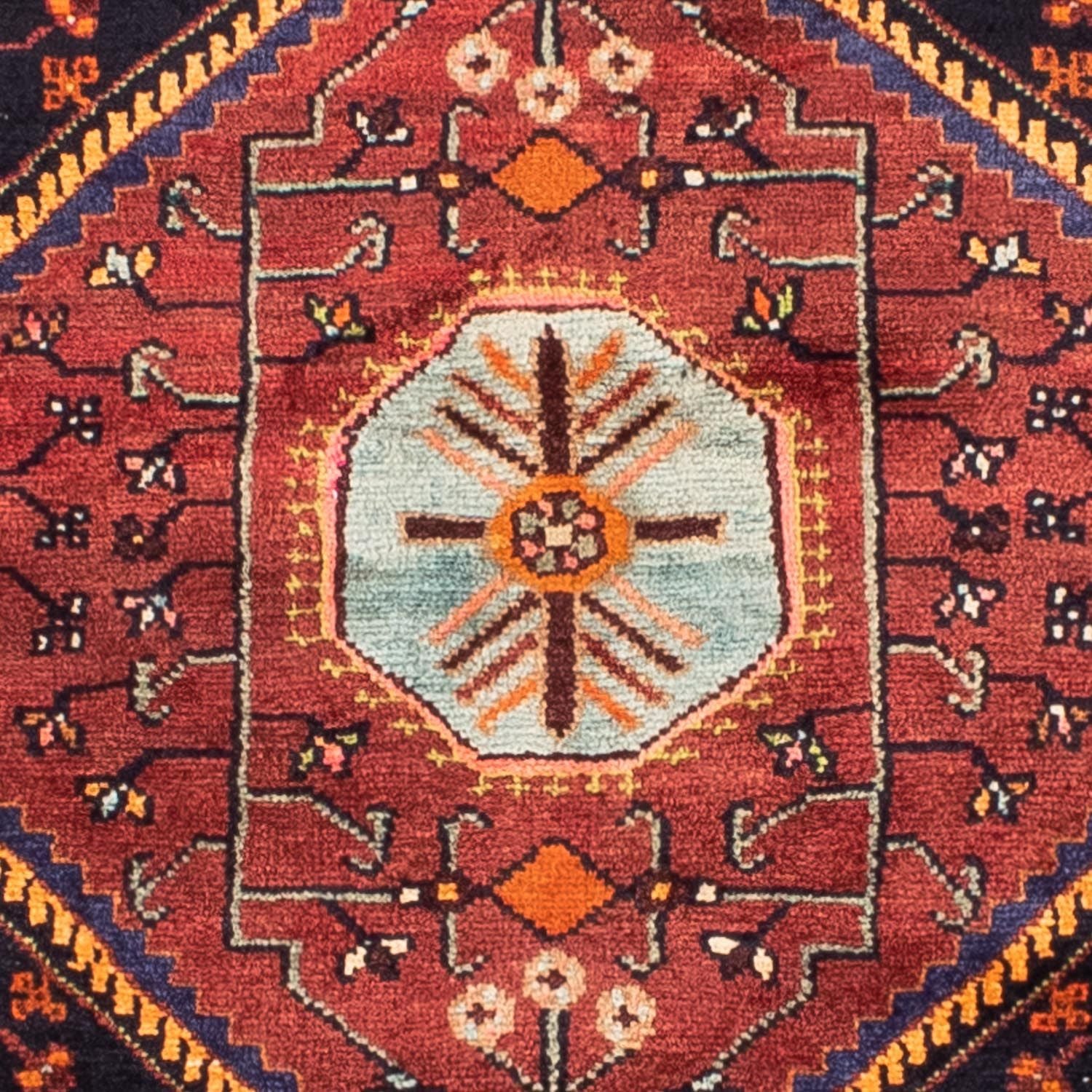 Tapis persan - Nomadic - 217 x 145 cm - bleu foncé