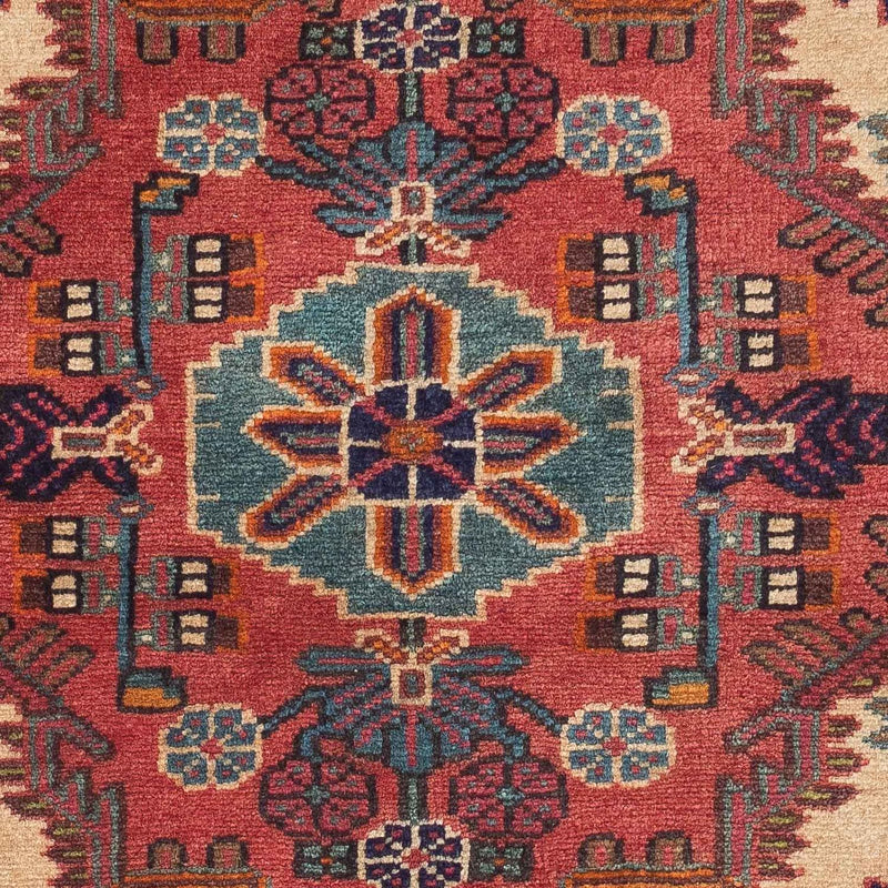 Tapis persan - Nomadic - 130 x 92 cm - rouge clair