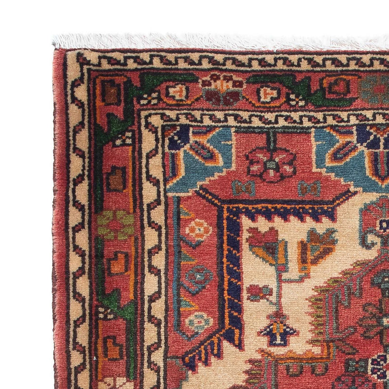Tapis persan - Nomadic - 130 x 92 cm - rouge clair