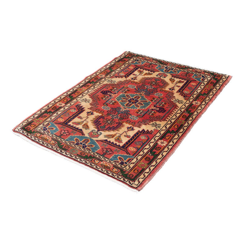 Tapis persan - Nomadic - 130 x 92 cm - rouge clair