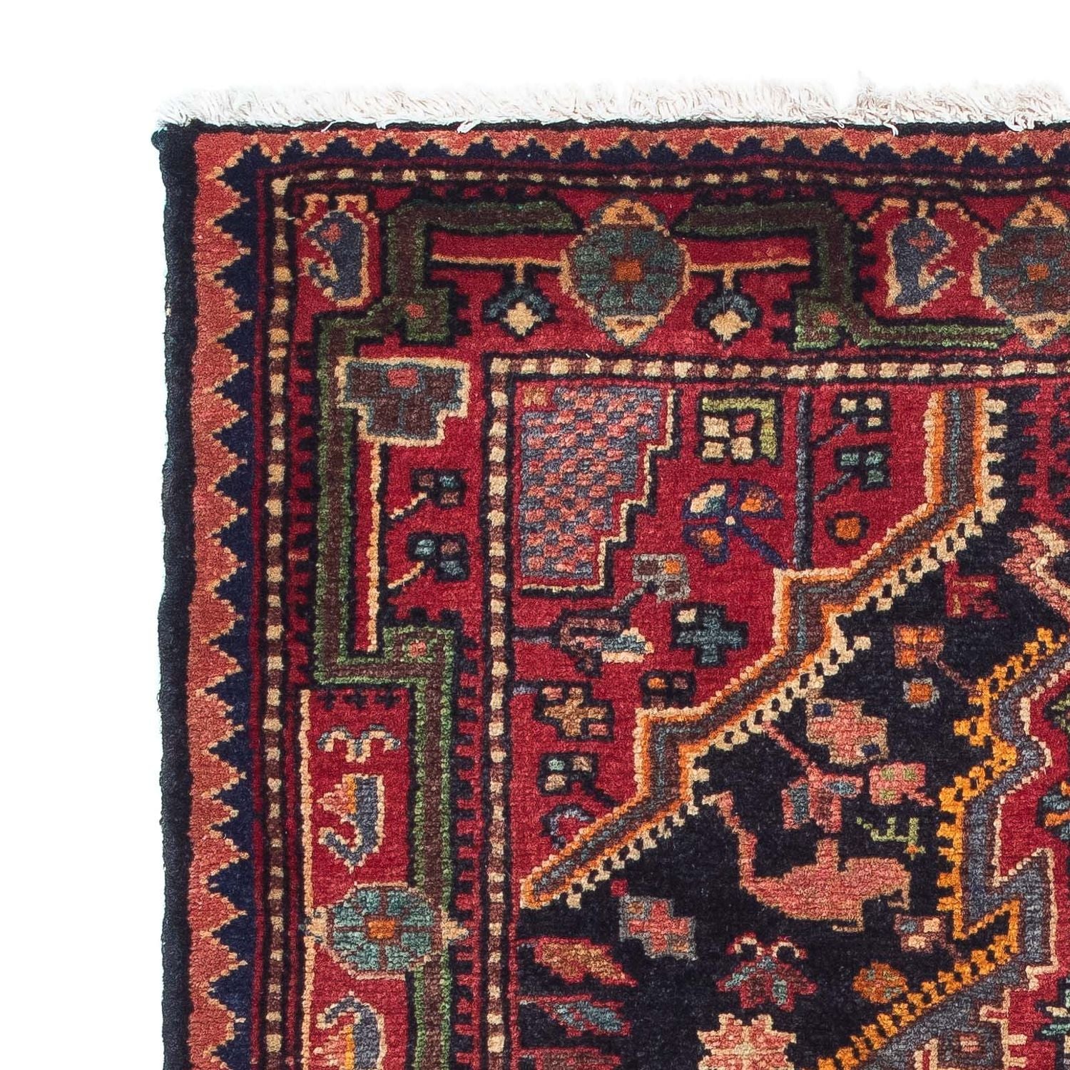 Tapis persan - Nomadic - 134 x 88 cm - bleu foncé