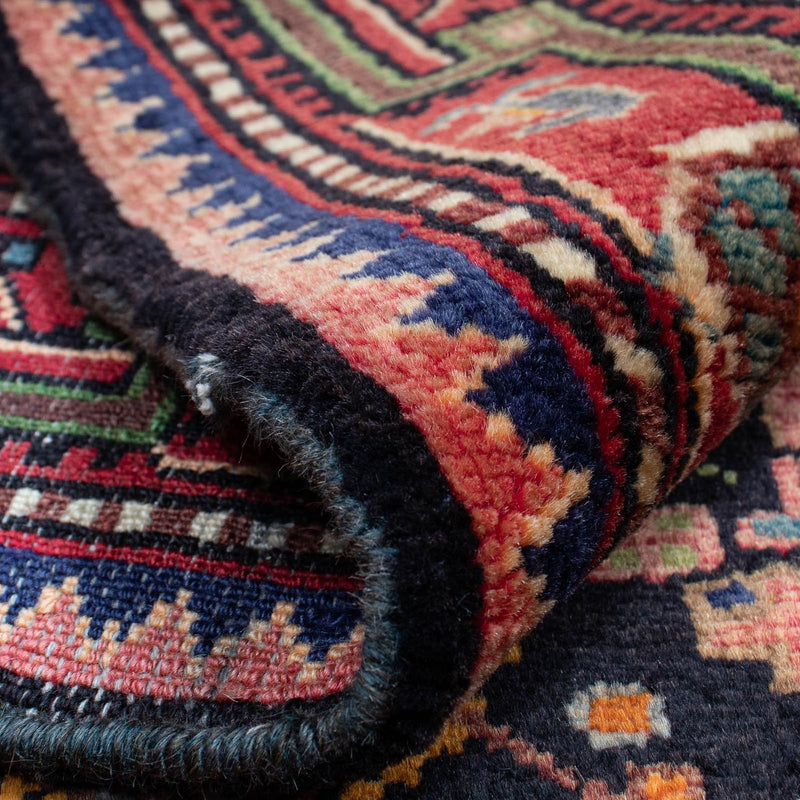 Tapis persan - Nomadic - 134 x 88 cm - bleu foncé