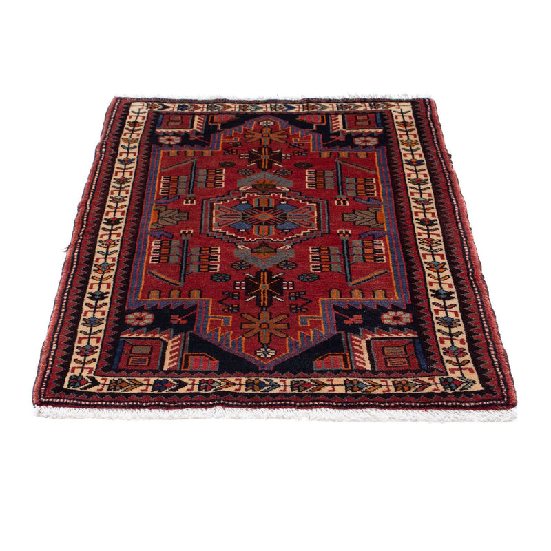 Tapis persan - Nomadic - 118 x 81 cm - rouge foncé