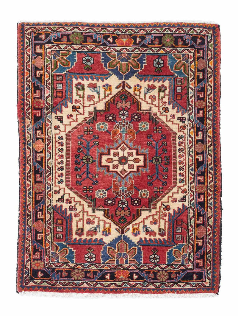 Tapis persan - Nomadic - 122 x 90 cm - rouge