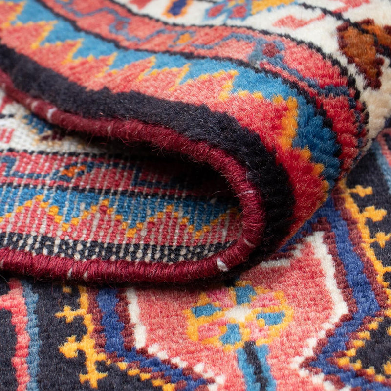 Tapis persan - Nomadic - 128 x 82 cm - bleu foncé