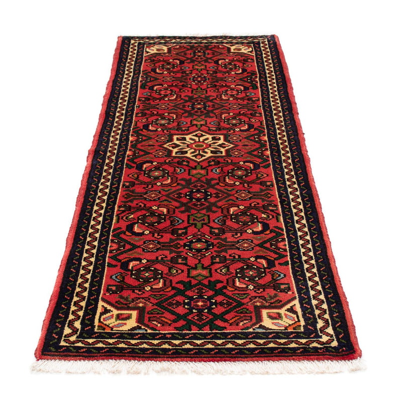 Tapis de couloir Tapis persan - Nomadic - 195 x 68 cm - rouge foncé