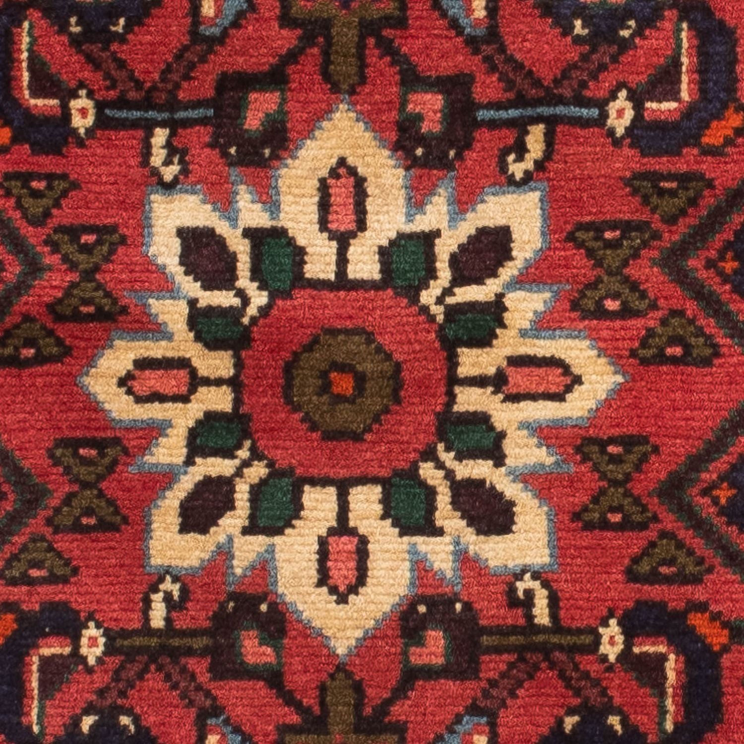 Tapis de couloir Tapis persan - Nomadic - 195 x 72 cm - rouge foncé