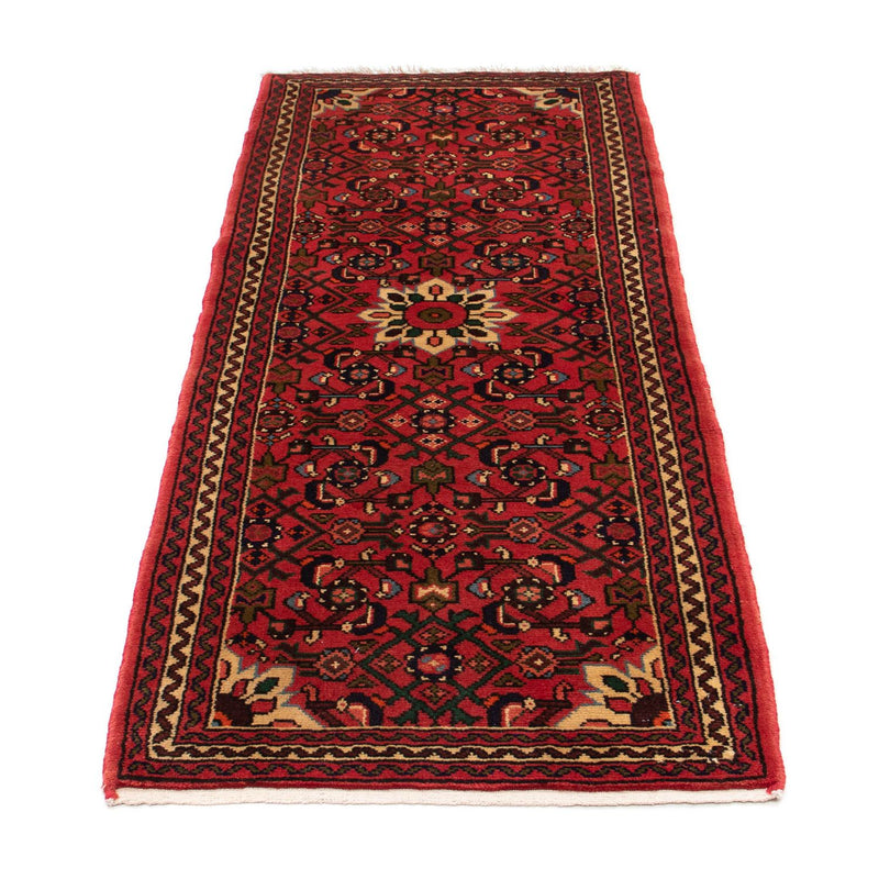 Tapis de couloir Tapis persan - Nomadic - 195 x 72 cm - rouge foncé