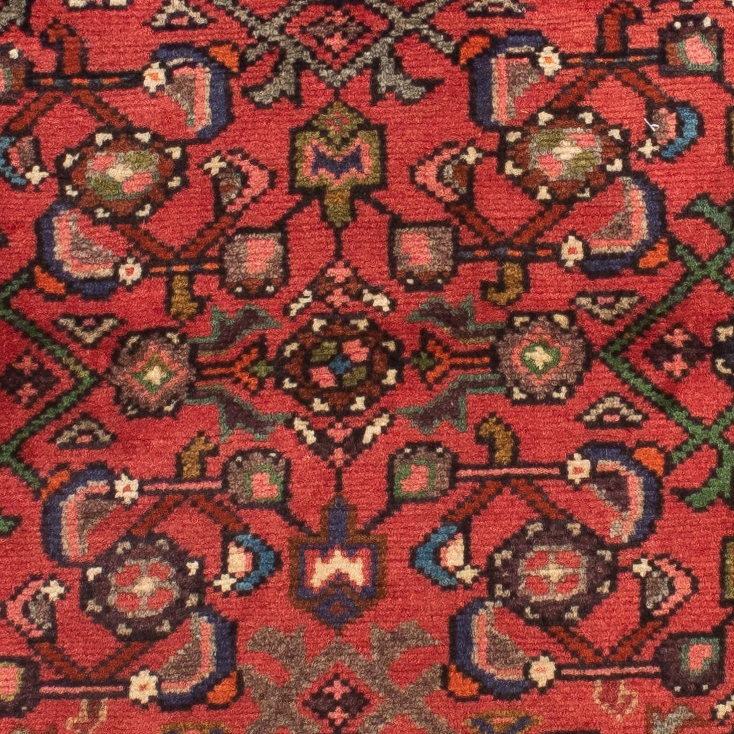 Tapis de couloir Tapis persan - Nomadic - 200 x 70 cm - rouge foncé