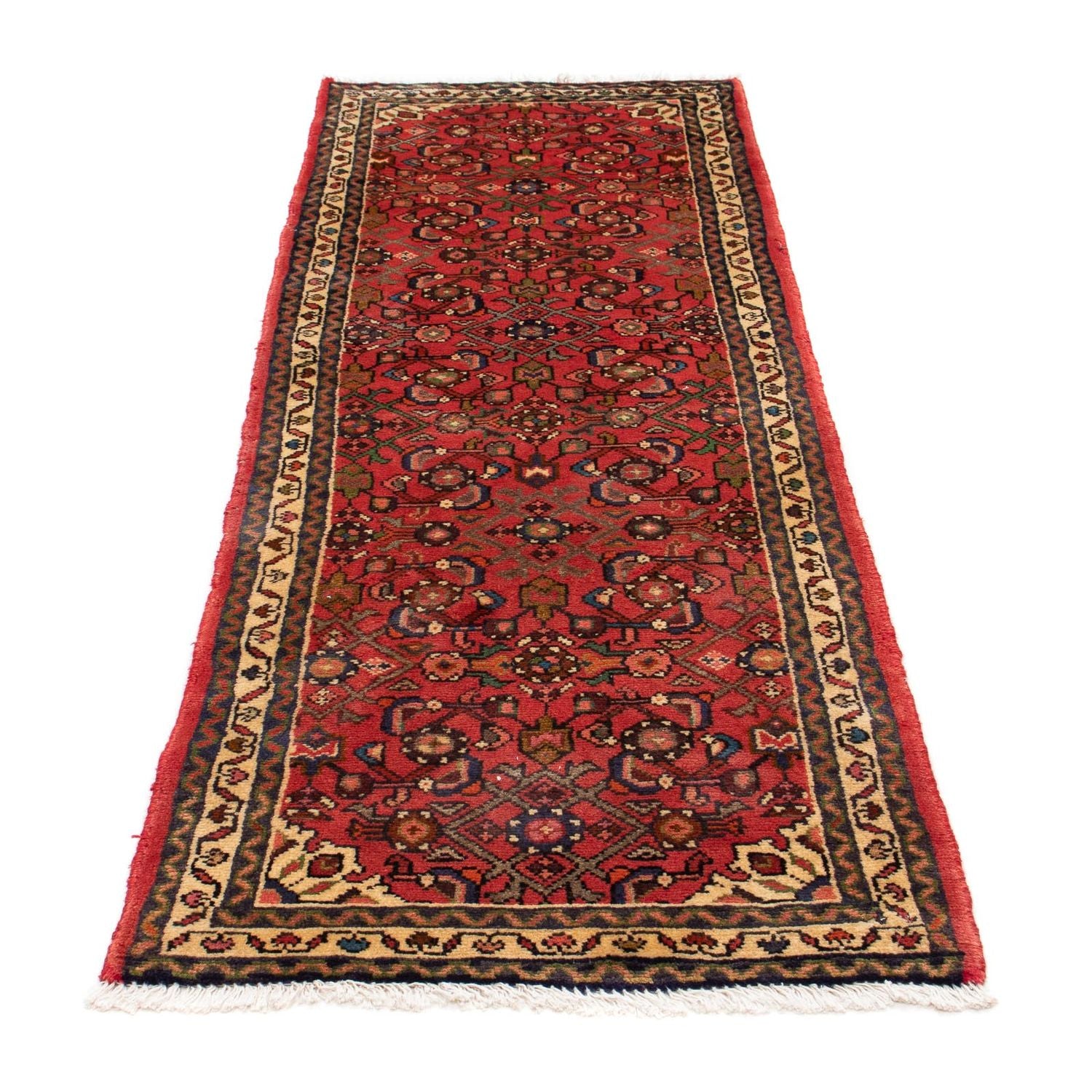 Tapis de couloir Tapis persan - Nomadic - 200 x 70 cm - rouge foncé