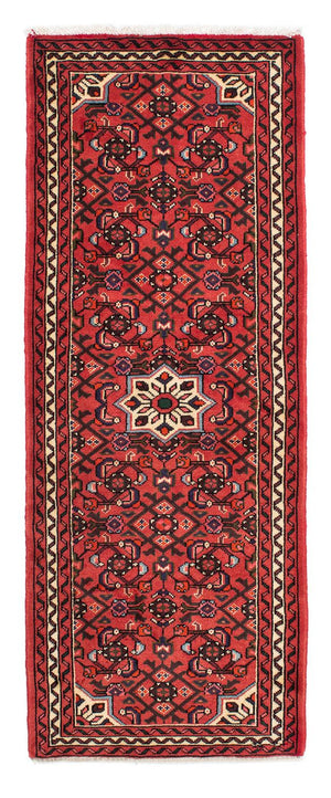 Tapis de couloir Tapis persan - Nomadic - 198 x 75 cm - rouge foncé