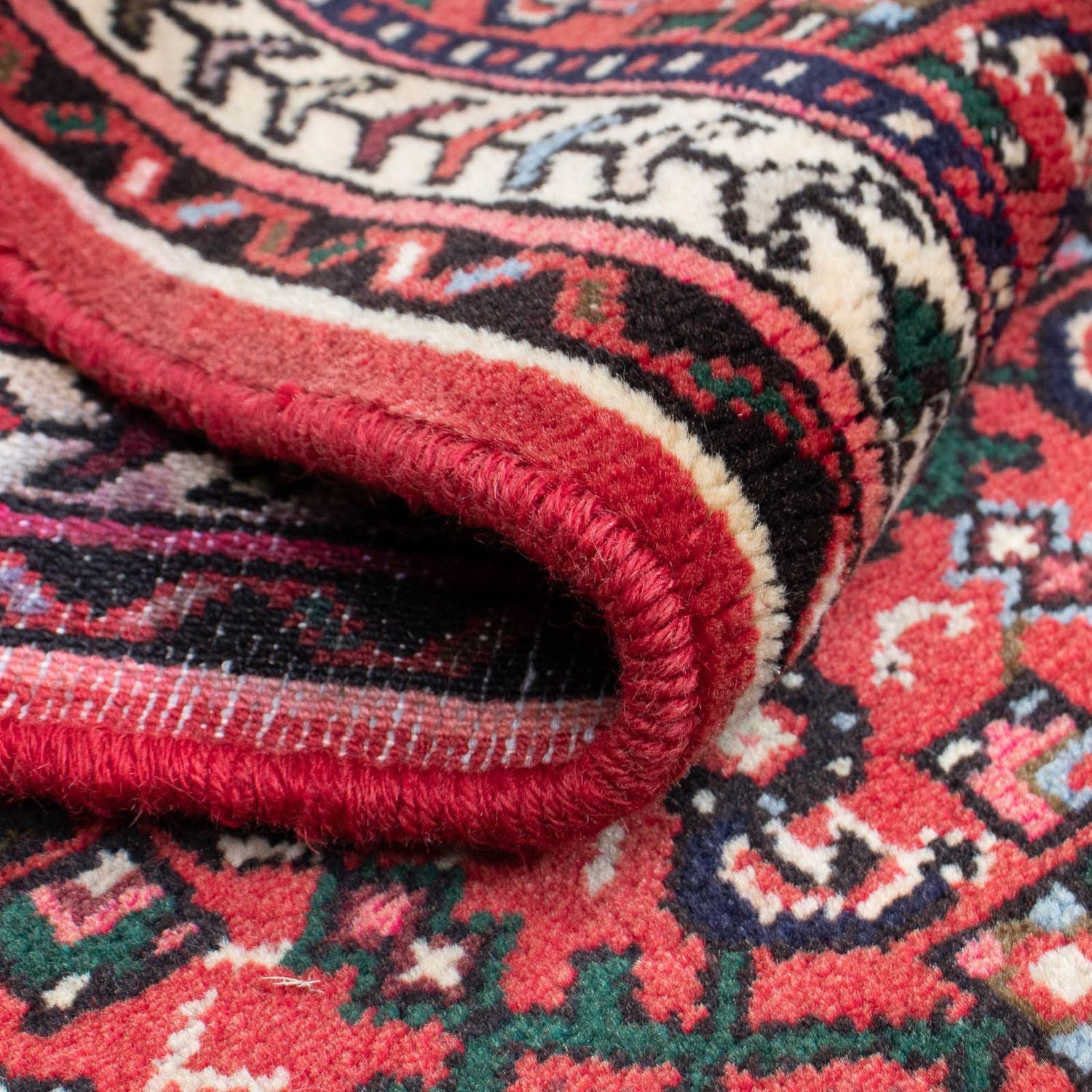 Tapis de couloir Tapis persan - Nomadic - 210 x 76 cm - rouge foncé