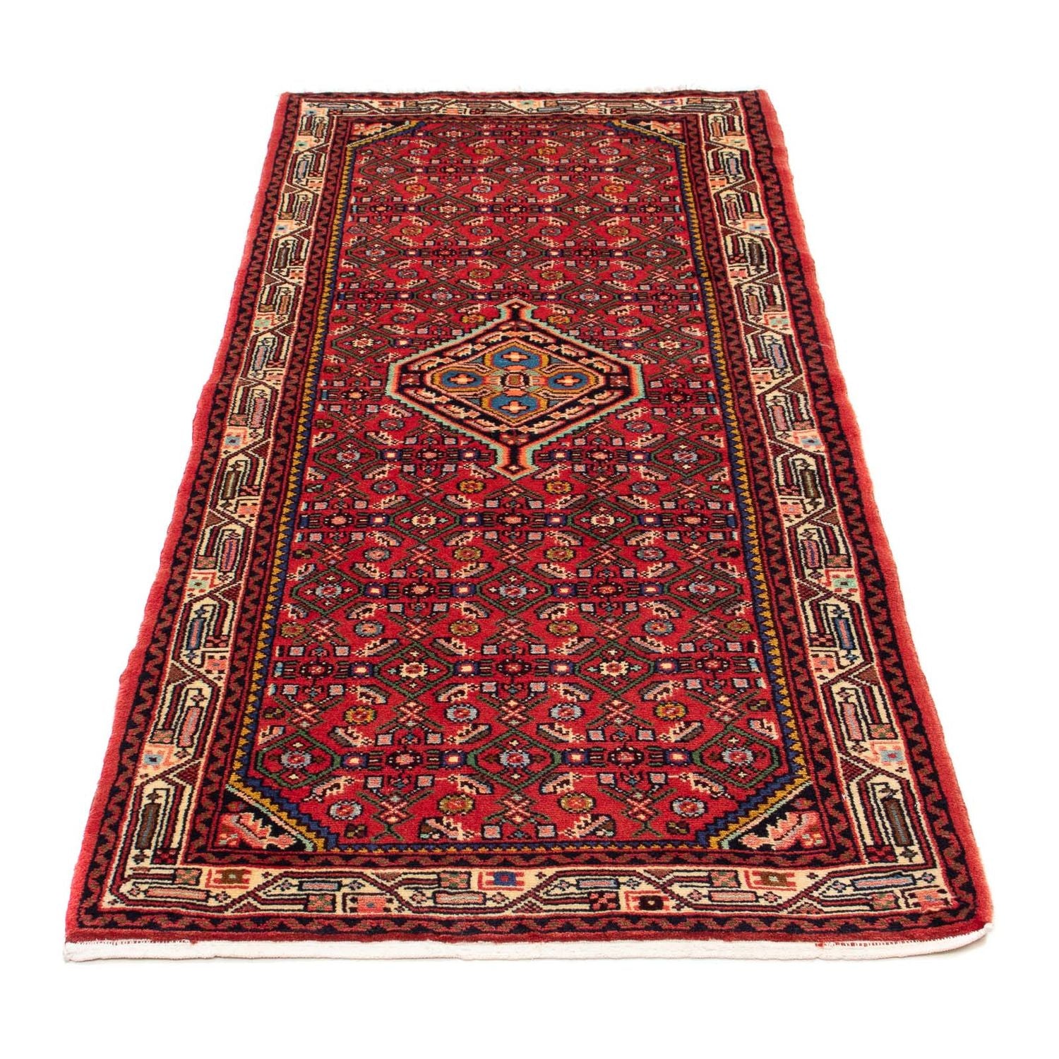 Tapis de couloir Tapis persan - Nomadic - 190 x 82 cm - rouge
