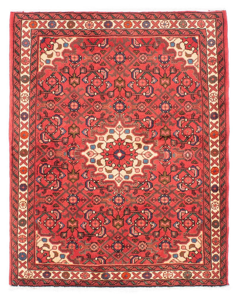 Tapis persan - Nomadic - 140 x 106 cm - rouge