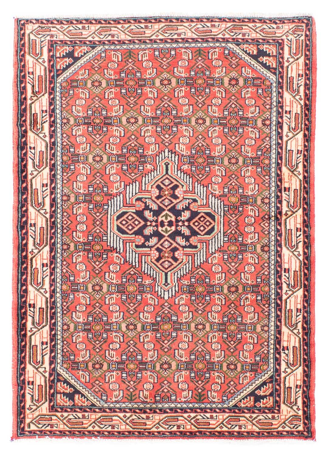 Tapis persan - Nomadic - 145 x 105 cm - rouge