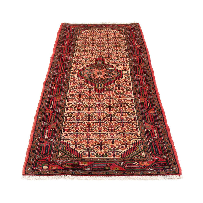 Tapis de couloir Tapis persan - Nomadic - 195 x 76 cm - rouge foncé