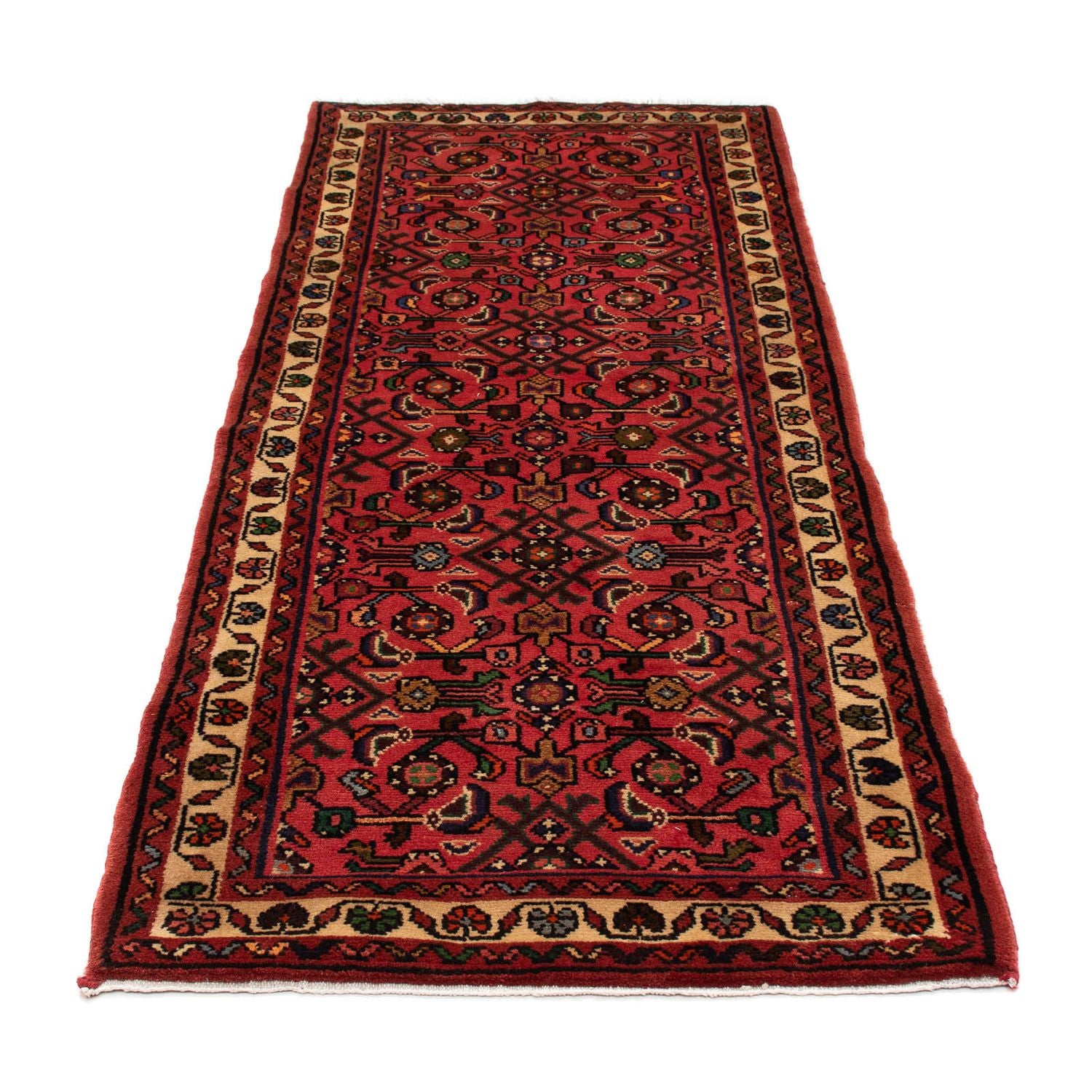 Tapis de couloir Tapis persan - Nomadic - 200 x 80 cm - rouge foncé