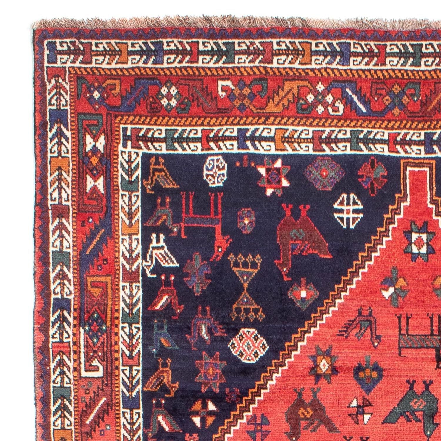 Tapis persan - Nomadic - 300 x 200 cm - rouge