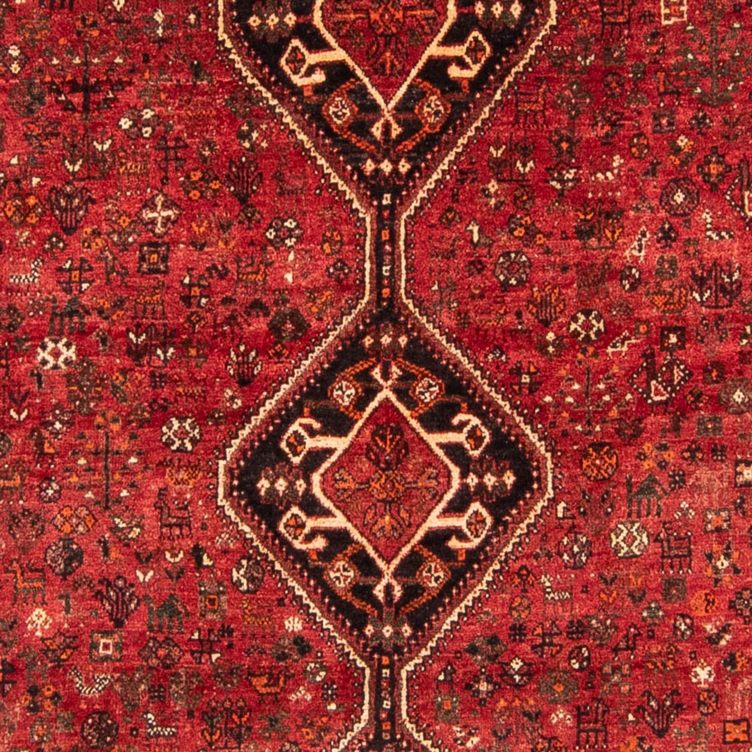 Tapis persan - Nomadic - 320 x 230 cm - rouge foncé