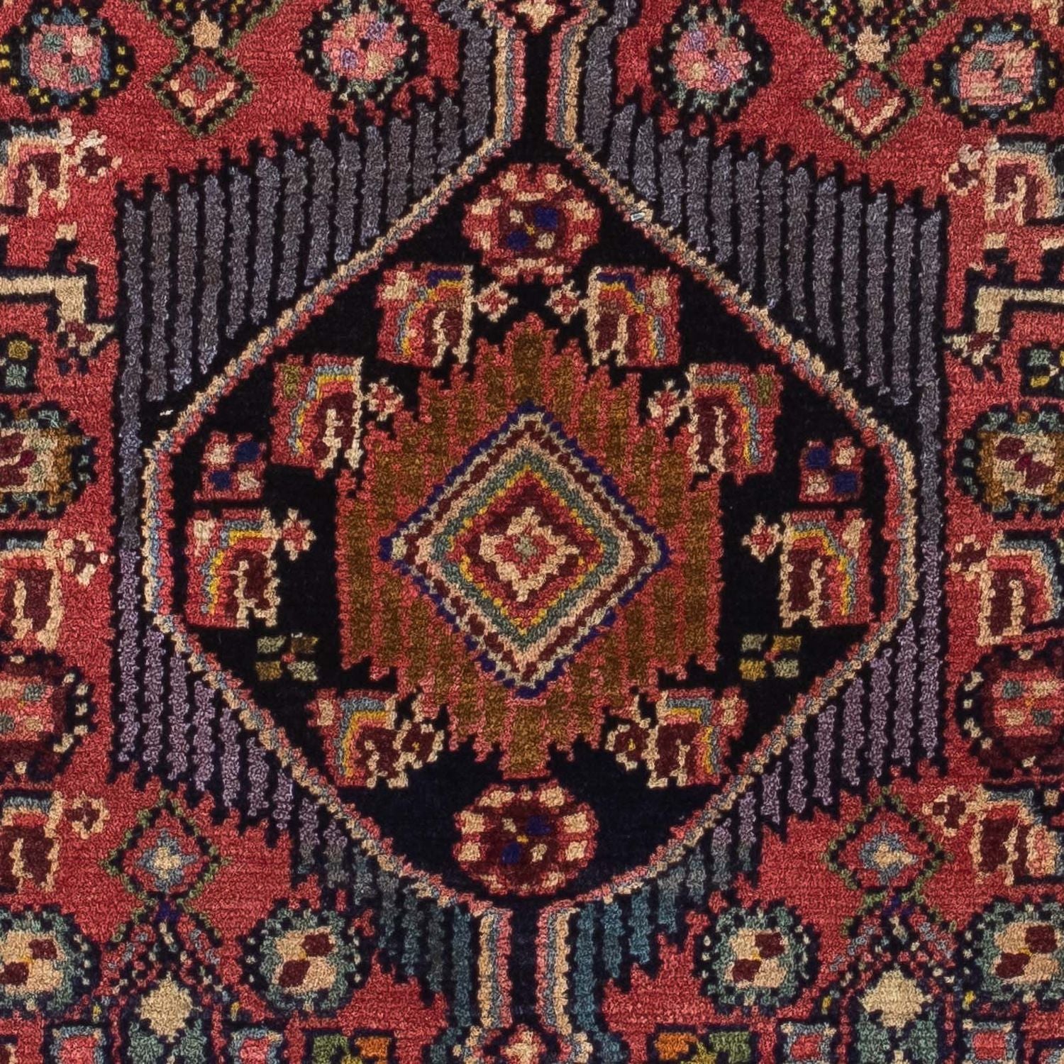 Tapis persan - Nomadic - 110 x 76 cm - rouge clair