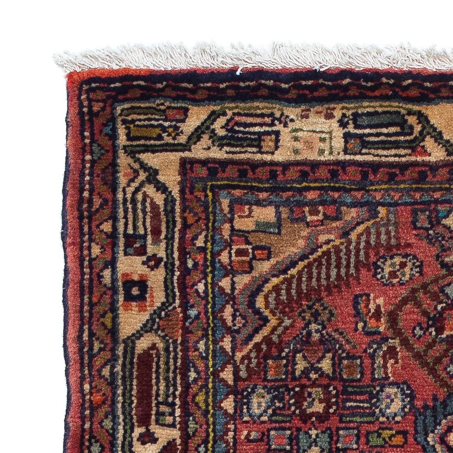 Tapis persan - Nomadic - 110 x 76 cm - rouge clair