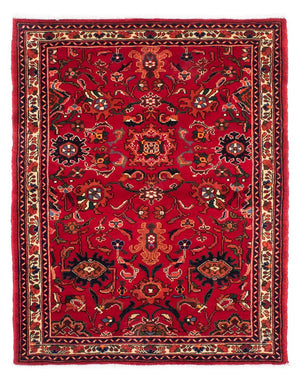 Tapis persan - Nomadic - 160 x 112 cm - rouge foncé