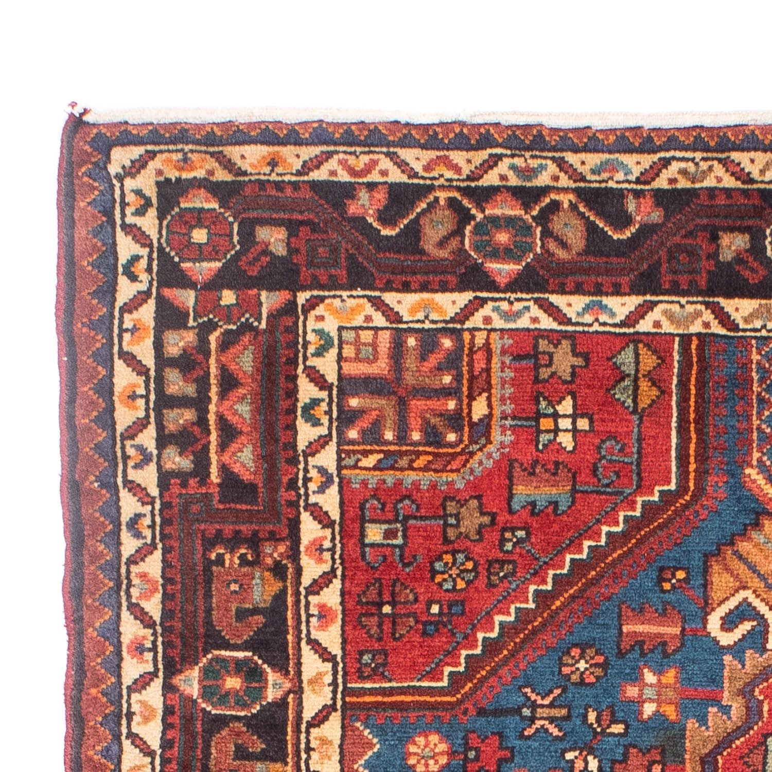 Tapis persan - Nomadic - 163 x 107 cm - rouge foncé