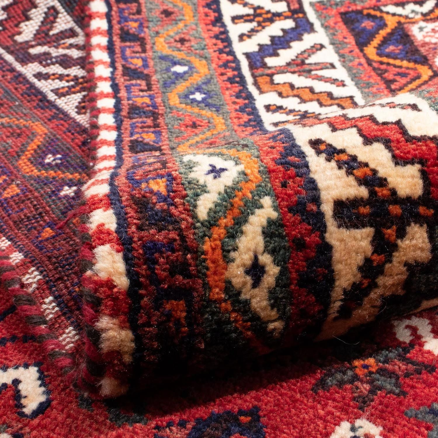 Tapis persan - Nomadic - 318 x 230 cm - rouge