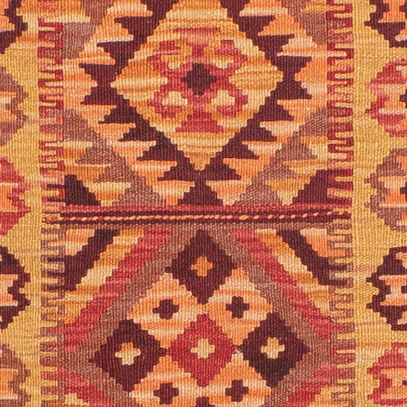 Tapis de couloir Tapis Kelim - Splash - 299 x 73 cm - rouge clair