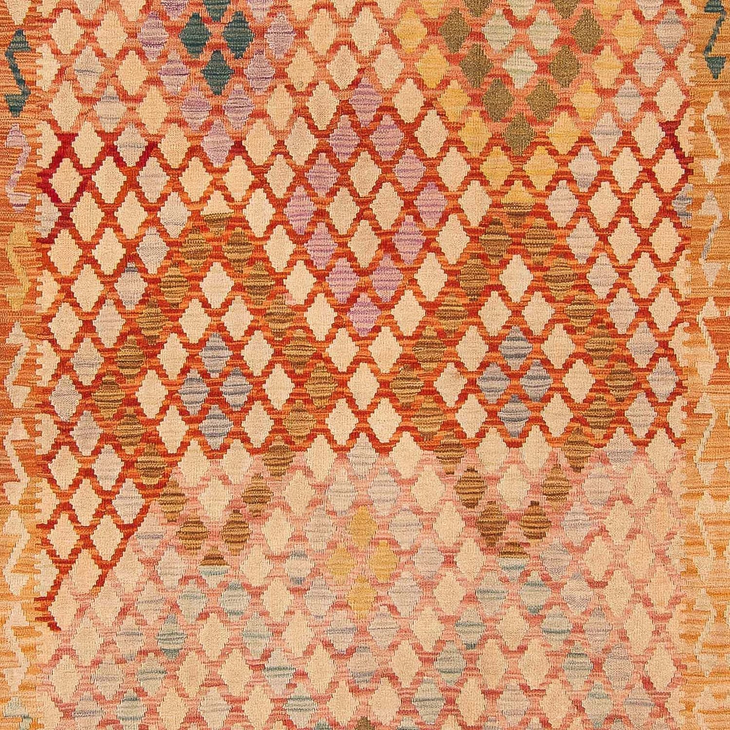 Tapis Kelim - Splash - 299 x 203 cm - multicolore