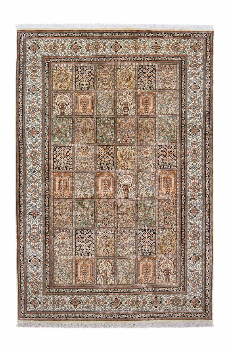 Tapis en soie - Soie du Cachemire - 260 x 172 cm - multicolore