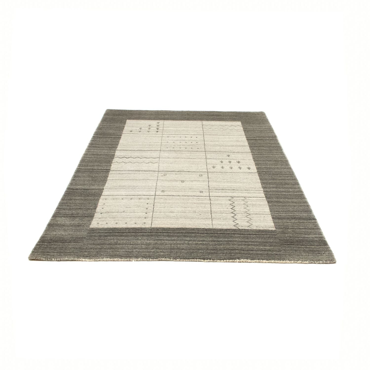 Tapis Gabbeh - Loribaft Persan - 200 x 140 cm - gris