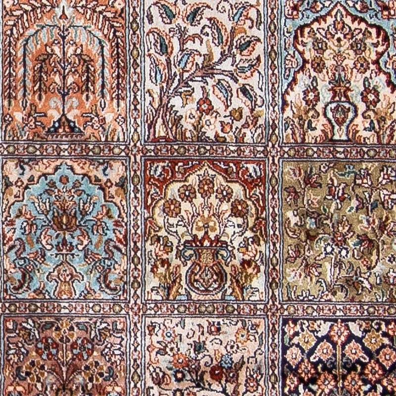 Tapis de couloir Tapis en soie - Soie du Cachemire - 227 x 79 cm - multicolore