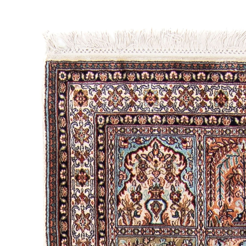 Tapis de couloir Tapis en soie - Soie du Cachemire - 227 x 79 cm - multicolore