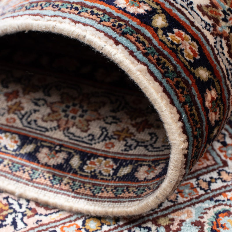 Tapis de couloir Tapis en soie - Soie du Cachemire - 227 x 79 cm - multicolore