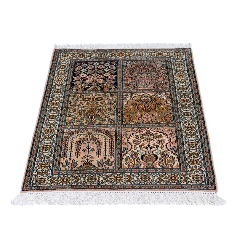 Tapis en soie - Soie du Cachemire - 95 x 64 cm - multicolore