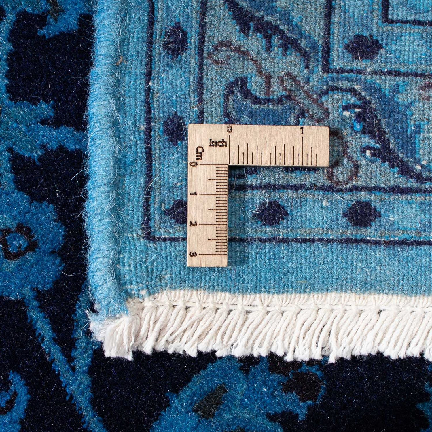 Tapis persan - Nain - 298 x 200 cm - bleu foncé