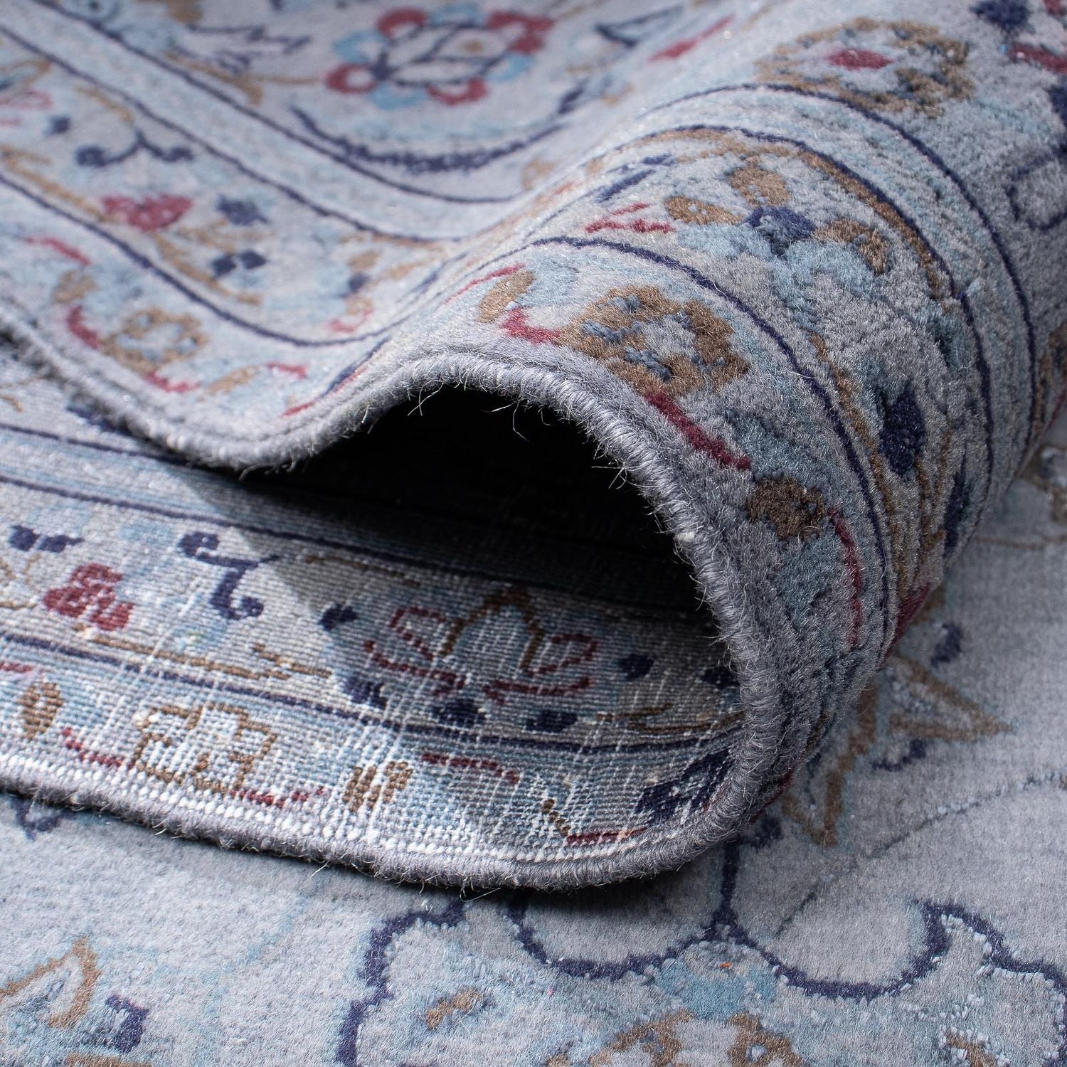 Tapis persan - Nain - 296 x 202 cm - gris