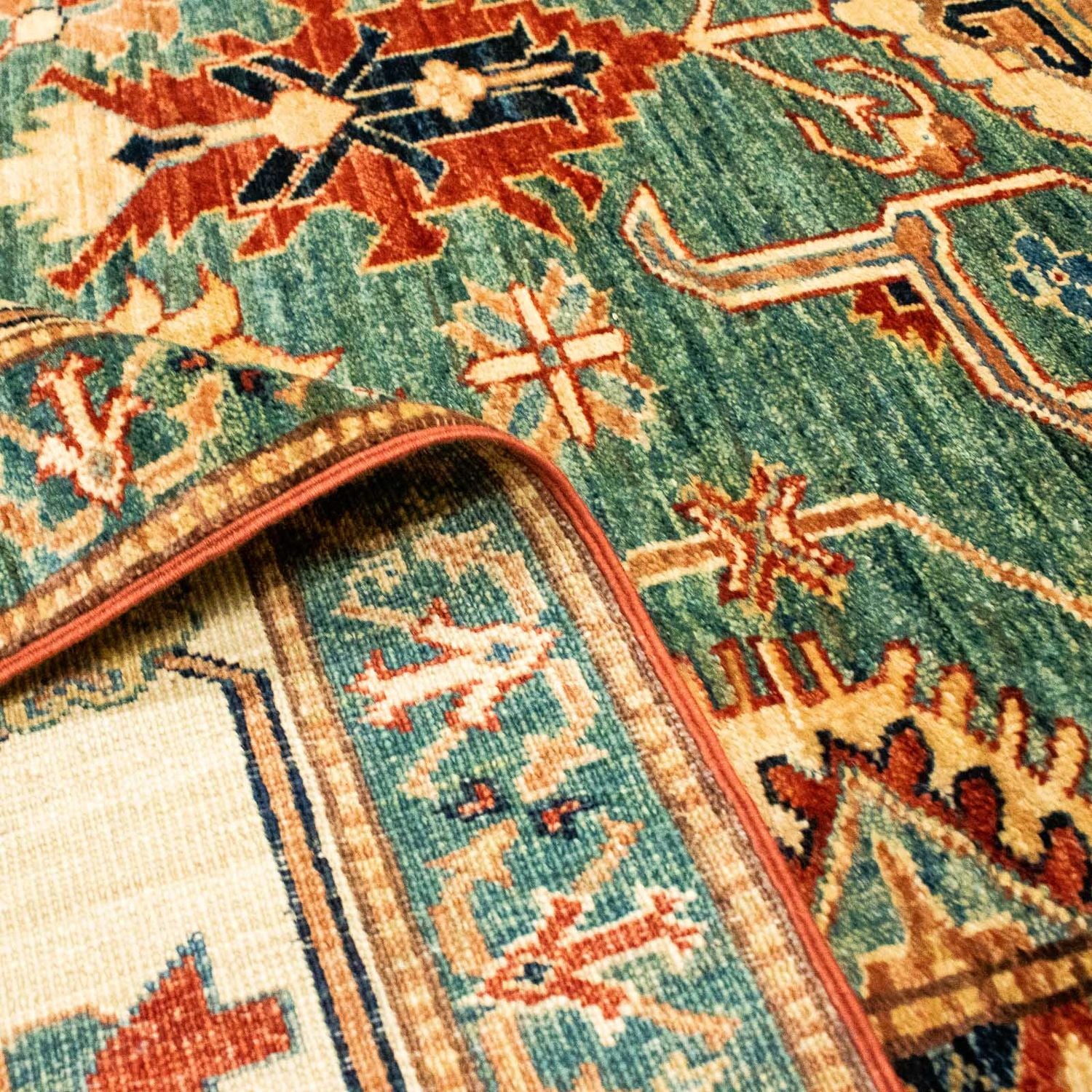 Tapis Ziegler - Kazak - 333 x 249 cm - vert