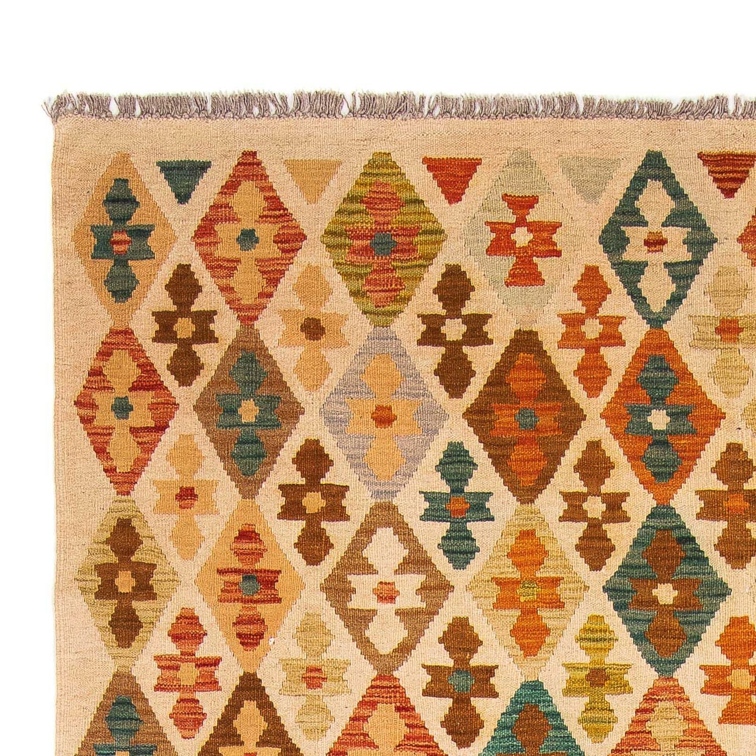 Tapis Kelim - Splash - 293 x 200 cm - multicolore