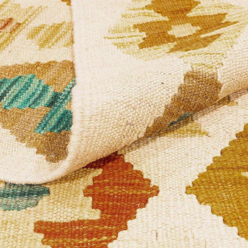 Tapis Kelim - Splash - 293 x 200 cm - multicolore