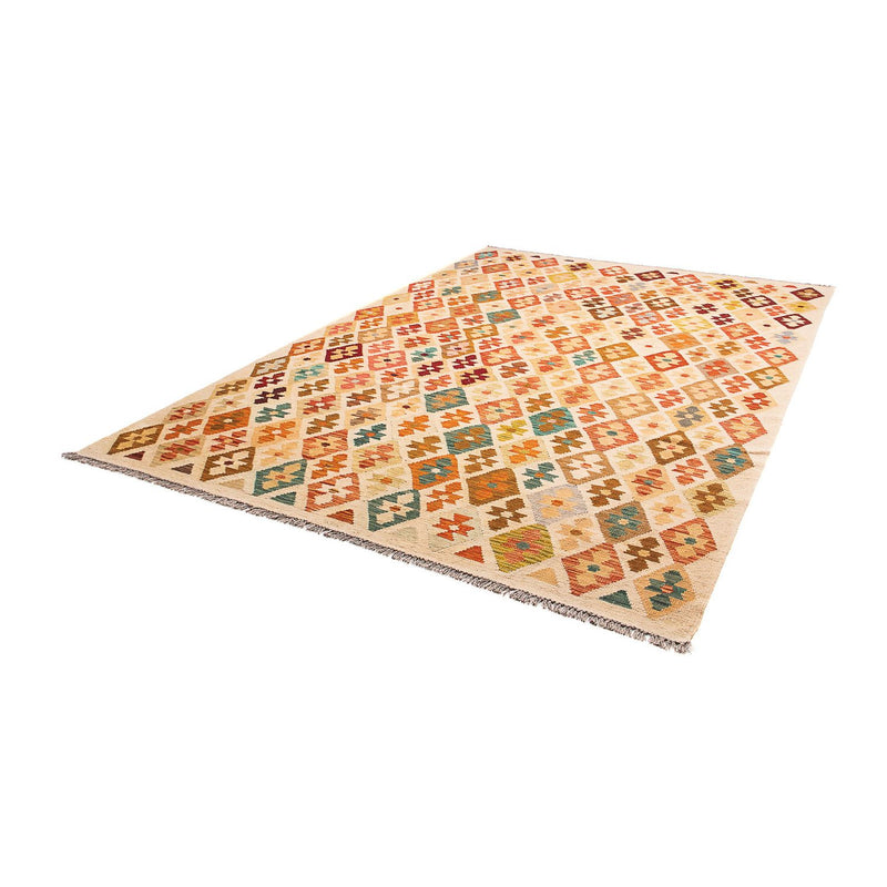 Tapis Kelim - Splash - 293 x 200 cm - multicolore