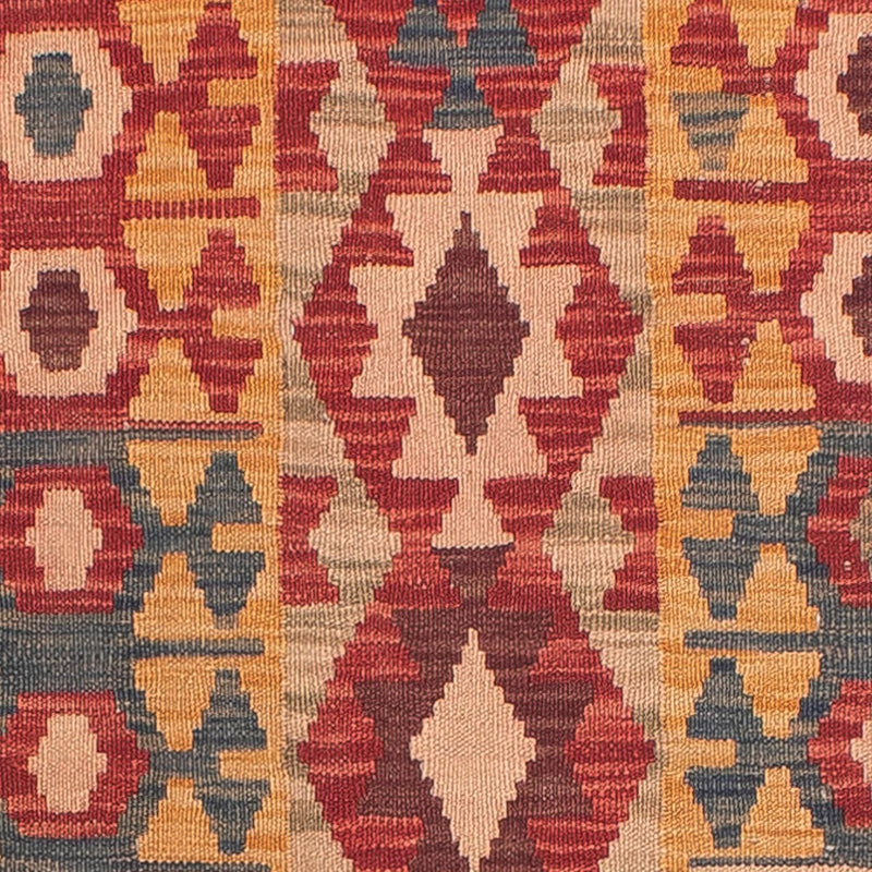Tapis de couloir Tapis Kelim - Splash - 394 x 70 cm - multicolore