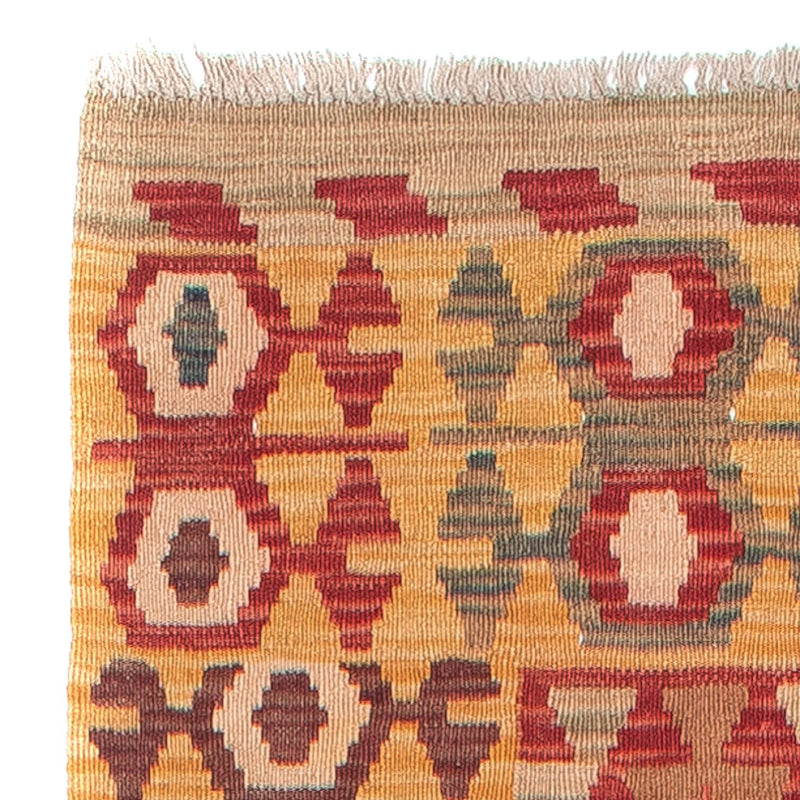 Tapis de couloir Tapis Kelim - Splash - 394 x 70 cm - multicolore