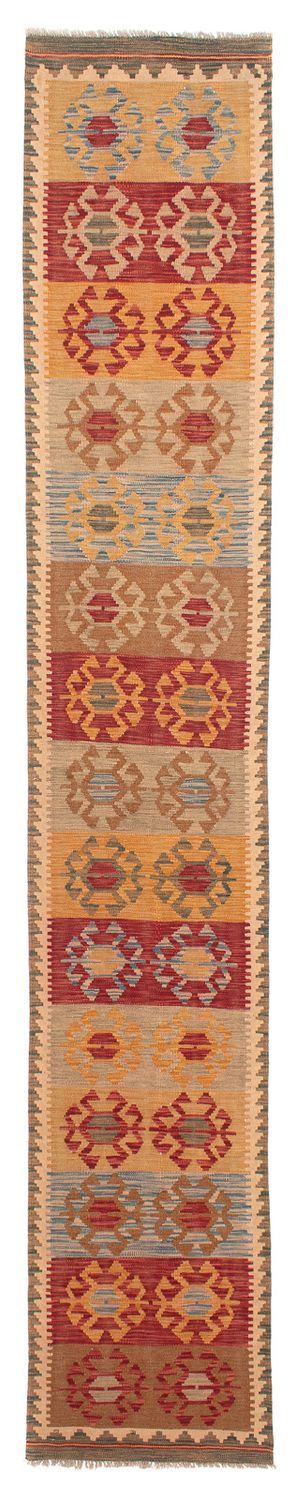 Tapis de couloir Tapis Kelim - Splash - 407 x 76 cm - multicolore