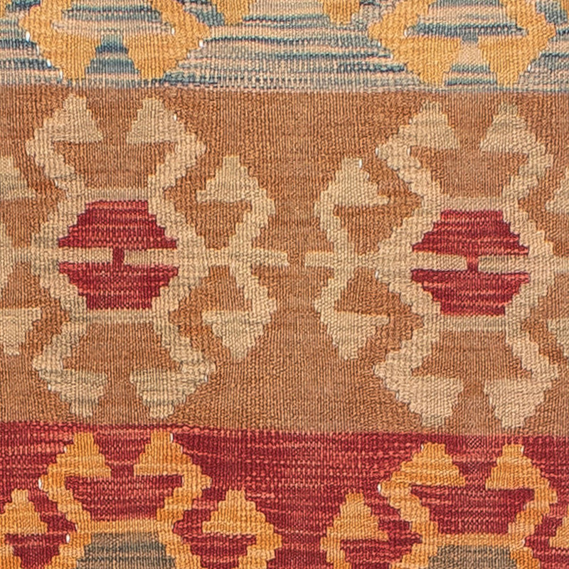 Tapis de couloir Tapis Kelim - Splash - 407 x 76 cm - multicolore