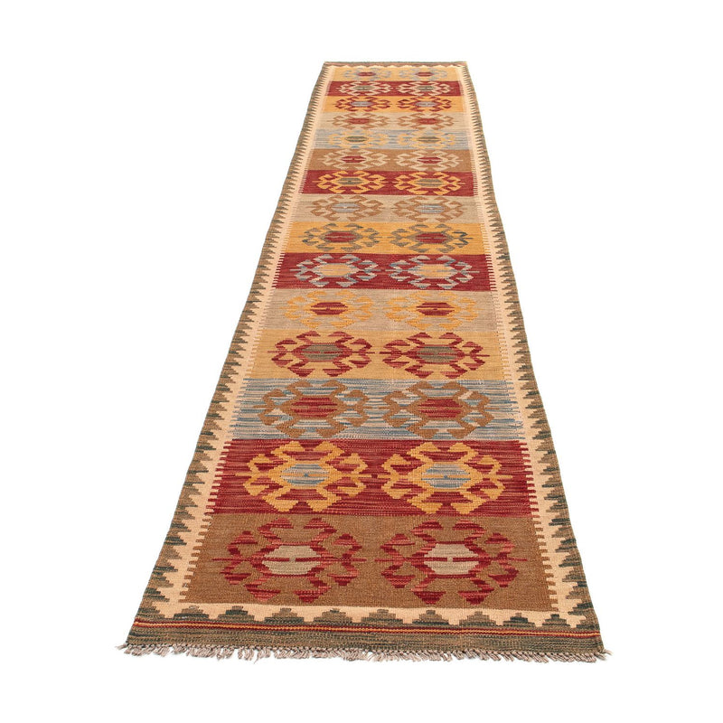 Tapis de couloir Tapis Kelim - Splash - 407 x 76 cm - multicolore