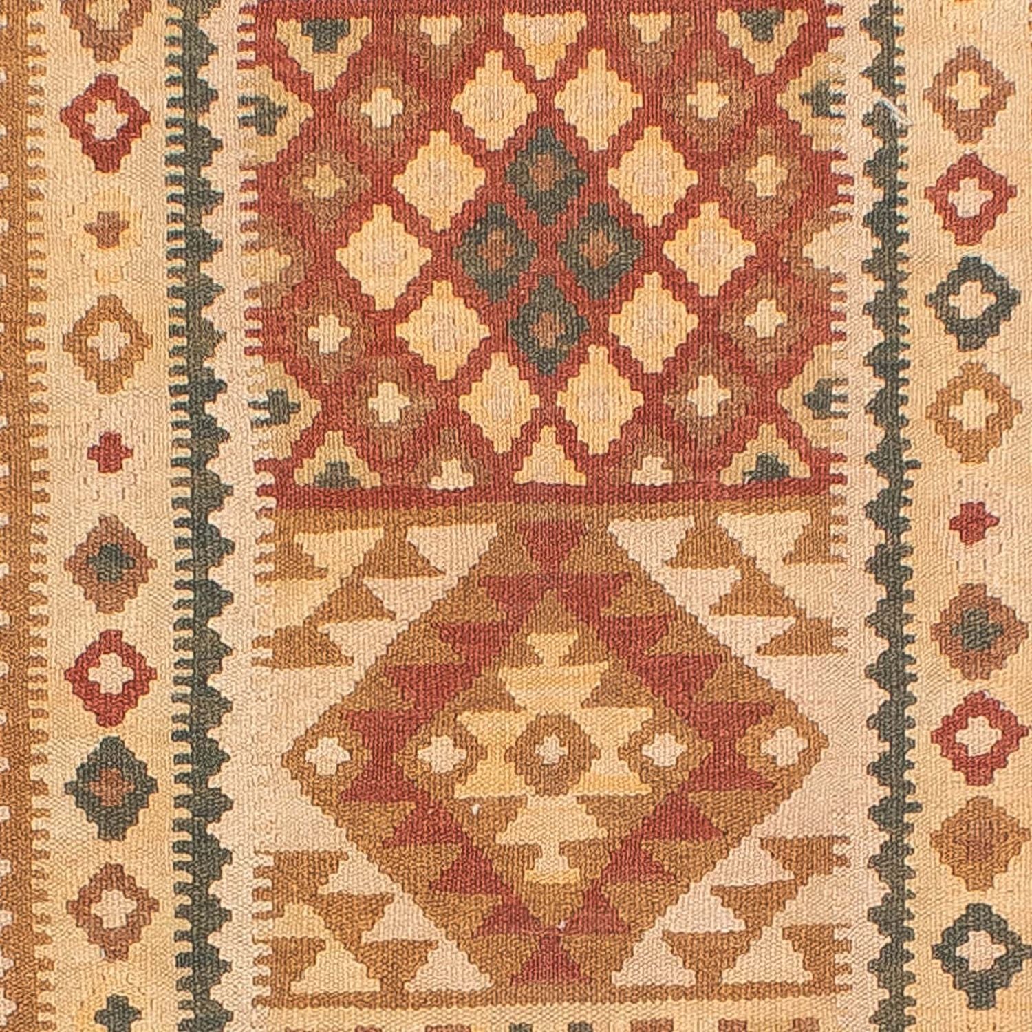 Tapis de couloir Tapis Kelim - Splash - 371 x 88 cm - multicolore