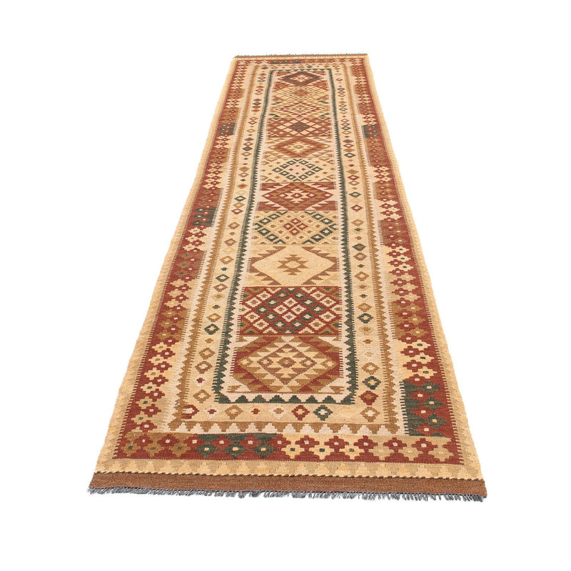 Tapis de couloir Tapis Kelim - Splash - 371 x 88 cm - multicolore